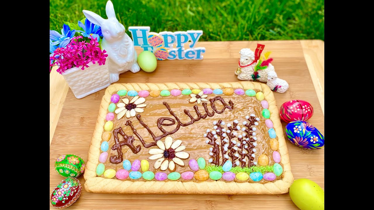 Super Easy Polish Easter Cake - Mazurek