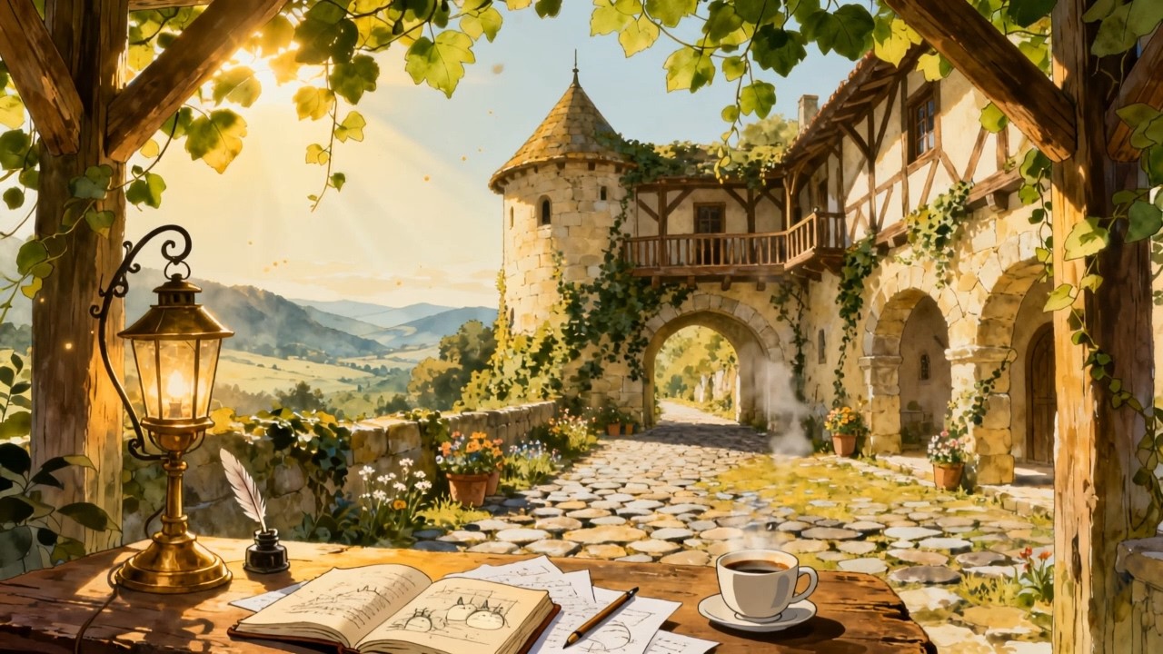 [Ghibli-inspired] Warm Forest Temple — Focus Ambient for Entrepreneurs (2H)
