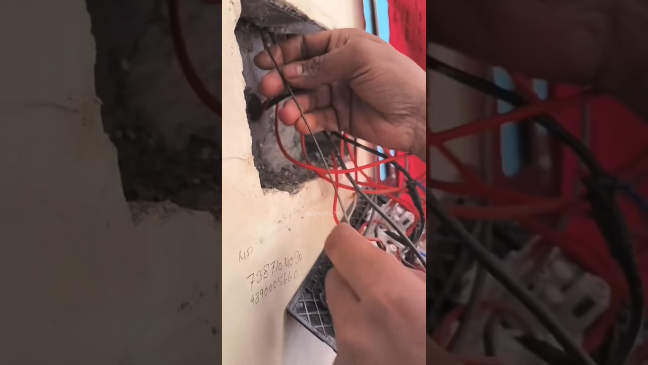How do electricians connect such 🤔🤔 wires 