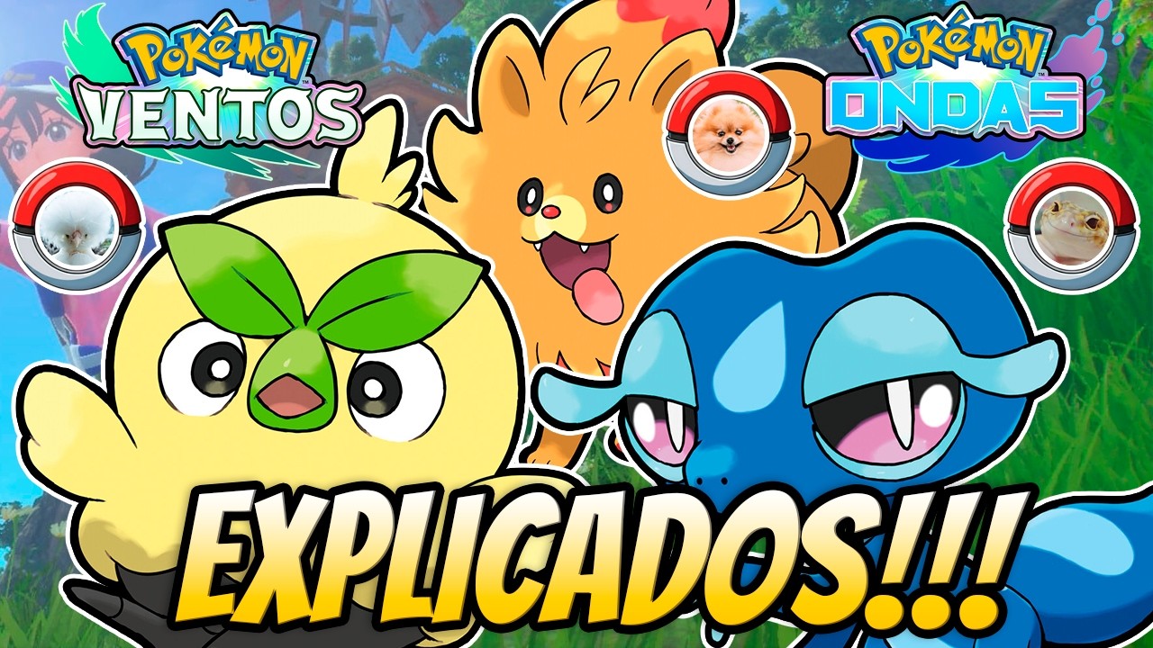 EXPLICANDO os INICIAIS da Gen 10 em POKEMON Ventos e Ondas