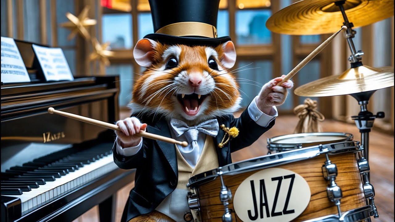 🎷🐿️🎷 Welcome to the Exclusive Jazz Club, Featuring a Live Hamster Band Performance in Stunning 4K!