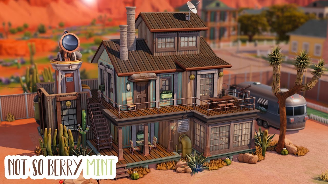 Не такая уж и ягодная мята 🔭🔬...(Sims 4 Скоростное строительство)