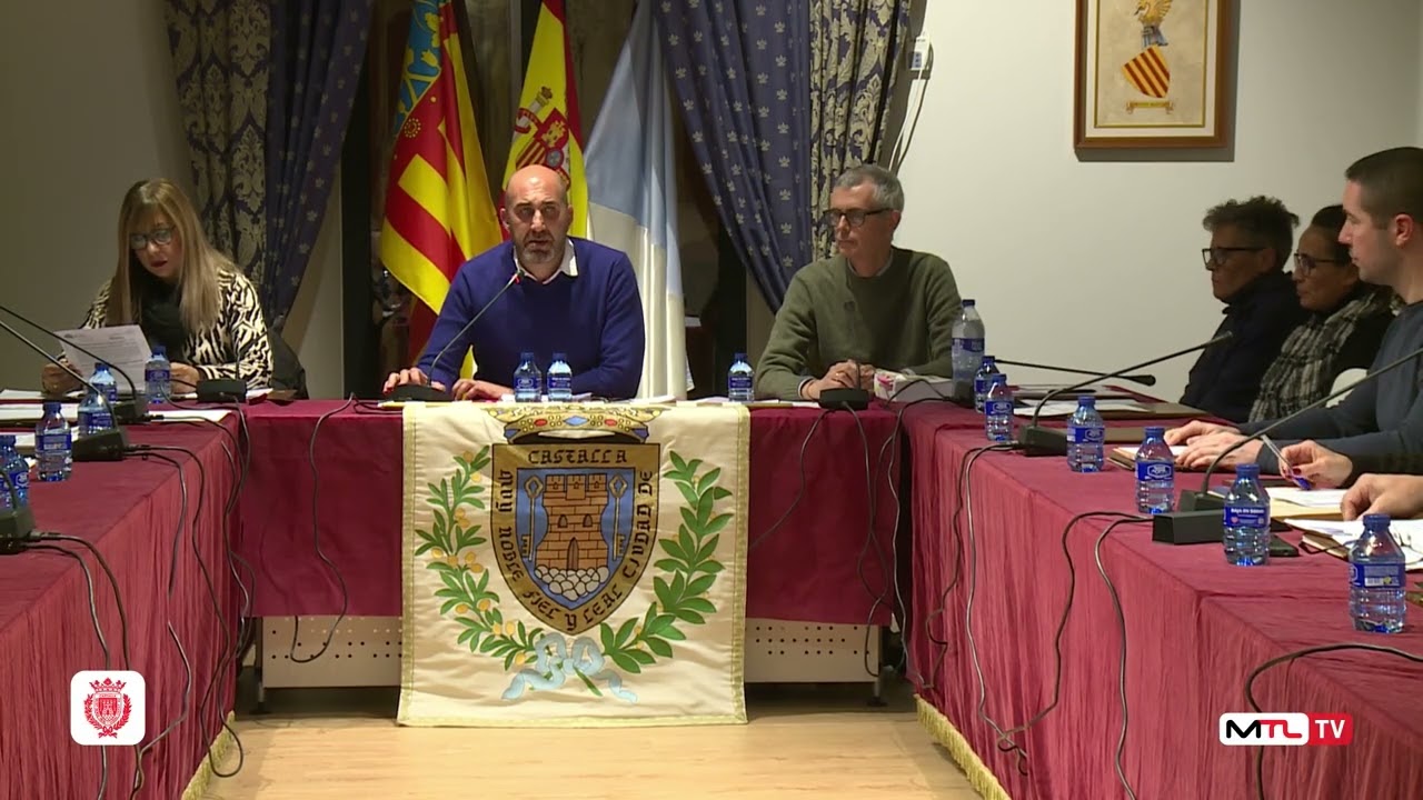 Pleno Ordinario M.I. Ayuntamiento de Castalla 26.11.2025