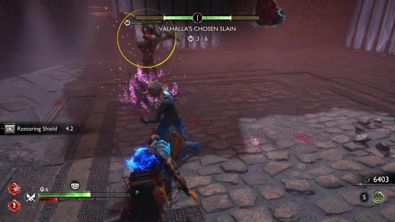 Dark Odessey Kratos VS Haklangr The Bearded berserker boss fight #335 (Give Me Prowess) (4K HDR)