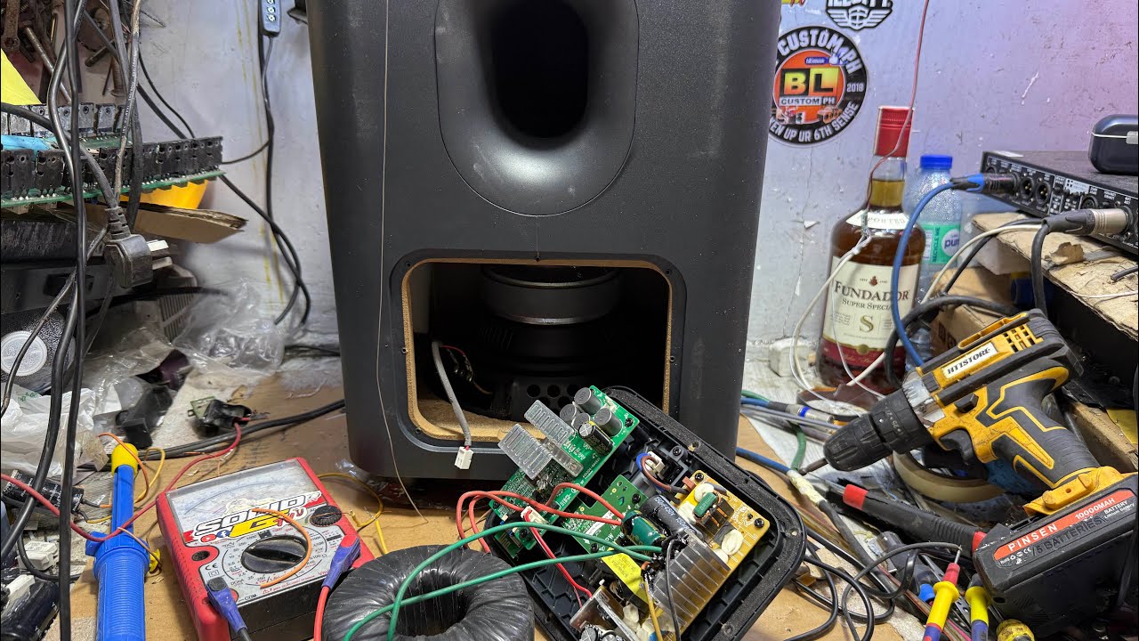 JBL ACTIVE SUB WOOFER NO POWER TIPS KUNG PAANU AYUSIN O CONVERT POWER SUPPLY