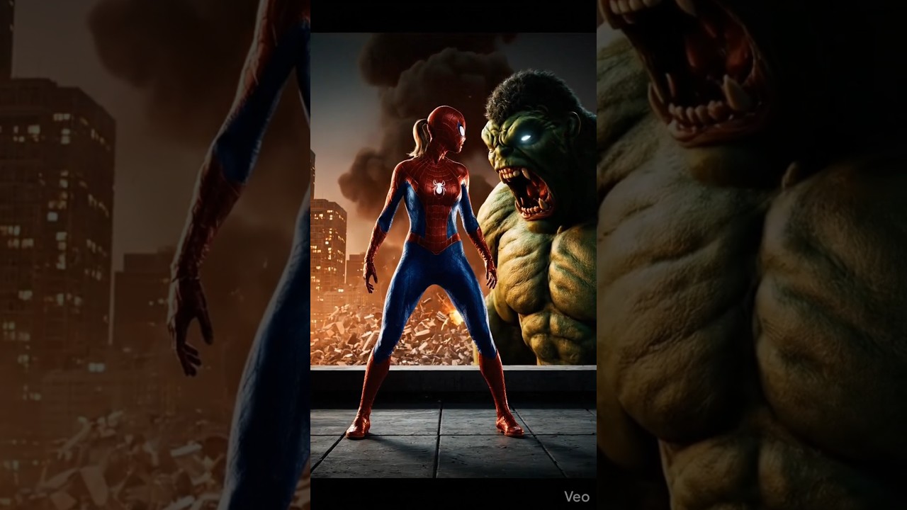 Spider Girl 😱 And Hulk 
