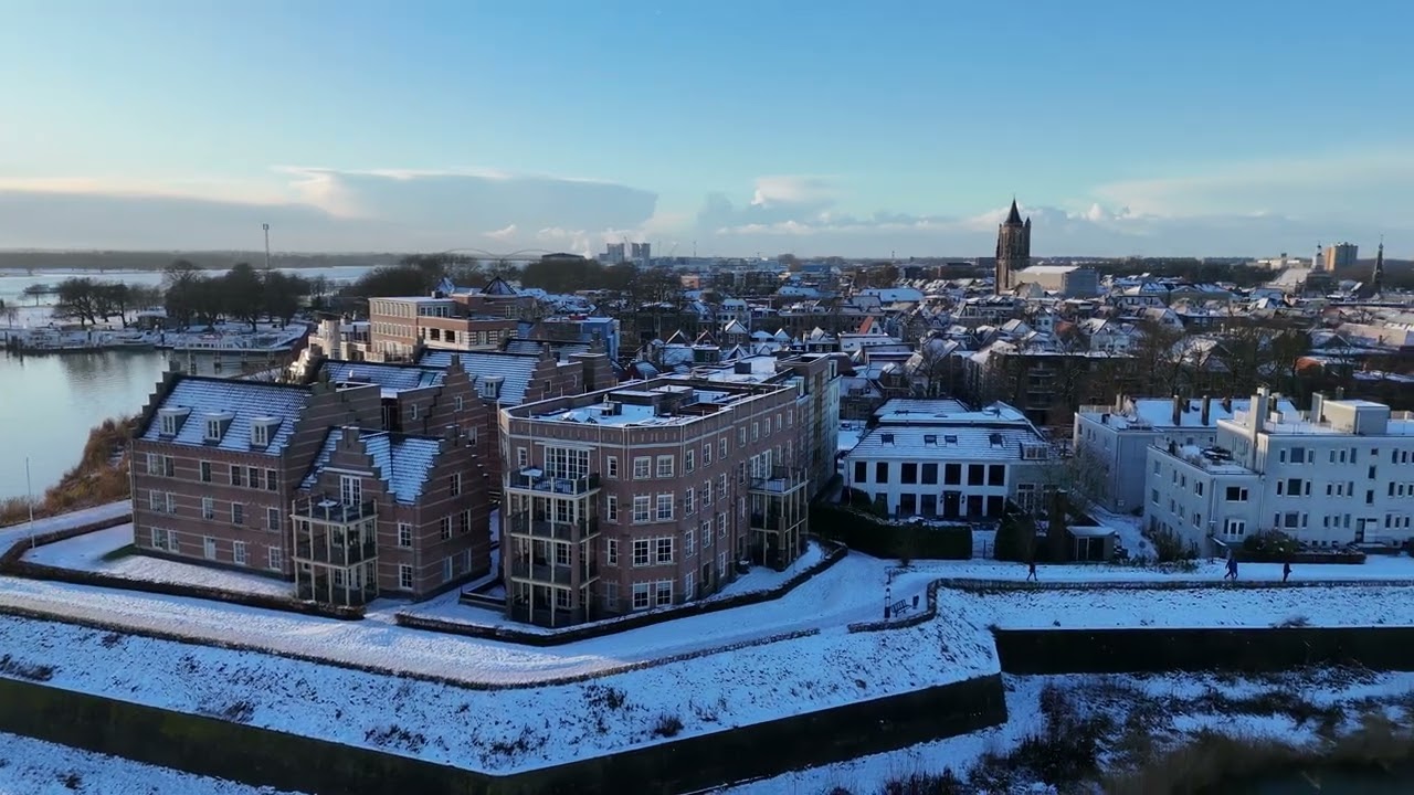 Gorinchem in de sneeuw