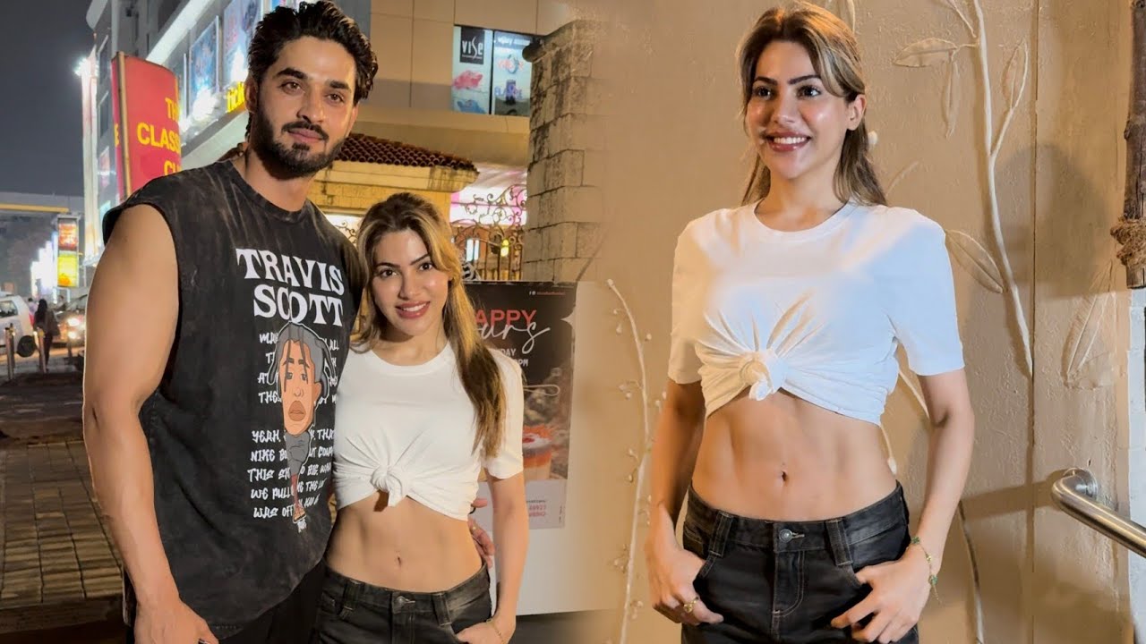 Nikki Tamboli with boyfriend Arbaz Patel spotted in Andheri