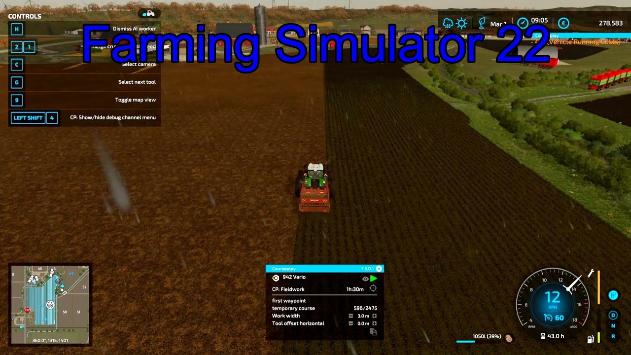 Farming Simulator 22 Gameplay | Plowing and Planting Potato | FS22 Potato Field