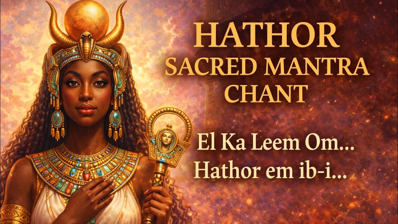 HATHOR Sacred Heart Mantra 💗 El Ka Leem Om | Heart & Throat Chakra Activation