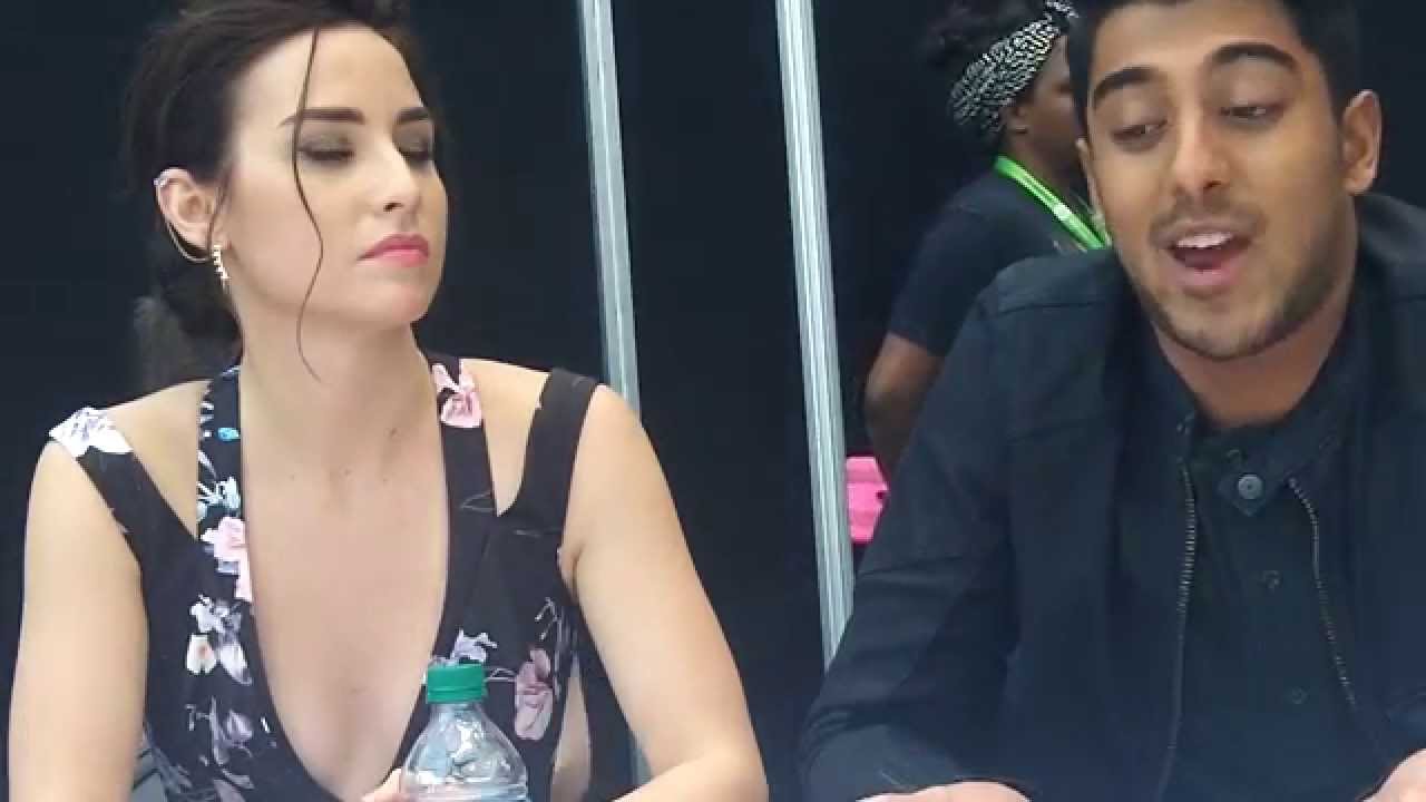 Allison Scagliotti & Ritesh Rajan from ABC Family's STITCHERS at NYCC2015