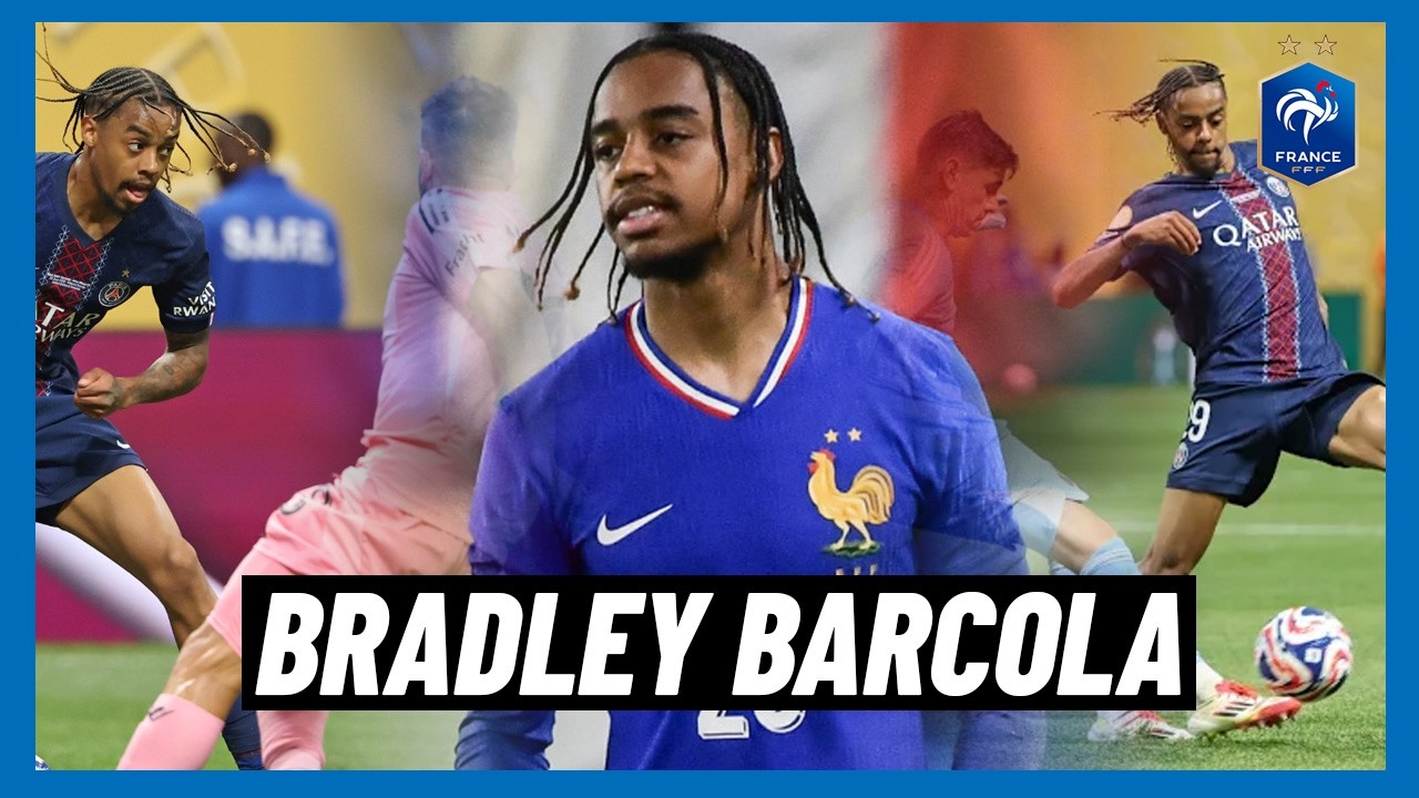 🇫🇷 Delantero BRADLEY BARCOLA | un jugador franc&eacute;s explosivo y contundente en el Paris Saint-Germain