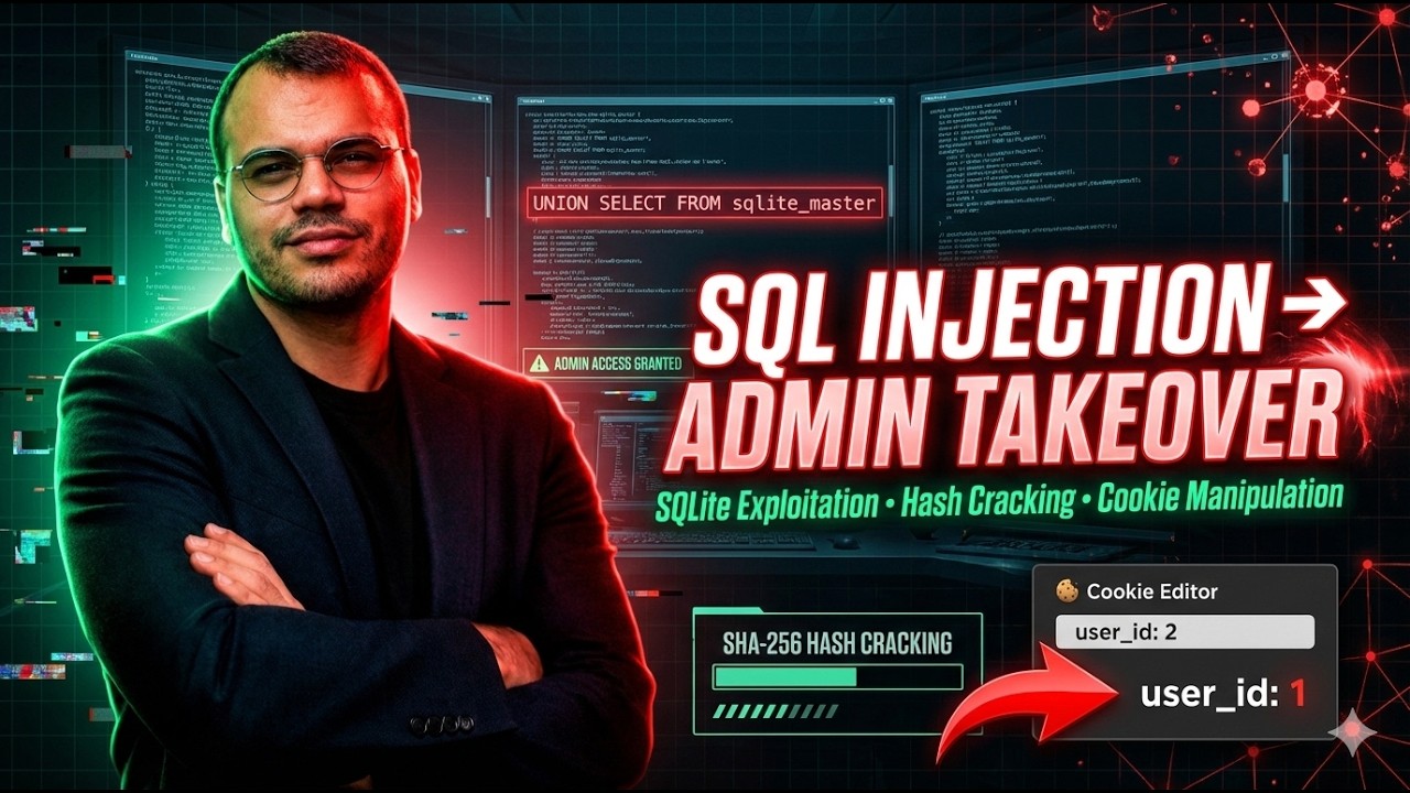 Manual SQL Injection to Admin Takeover | SQLite Exploitation, Hash Cracking & Cookie Manipulation