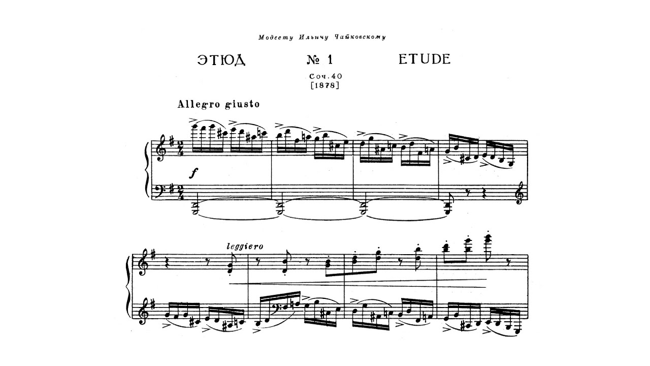 Tchaikovsky: 12 Pieces for Piano, Op. 40 (with Score)