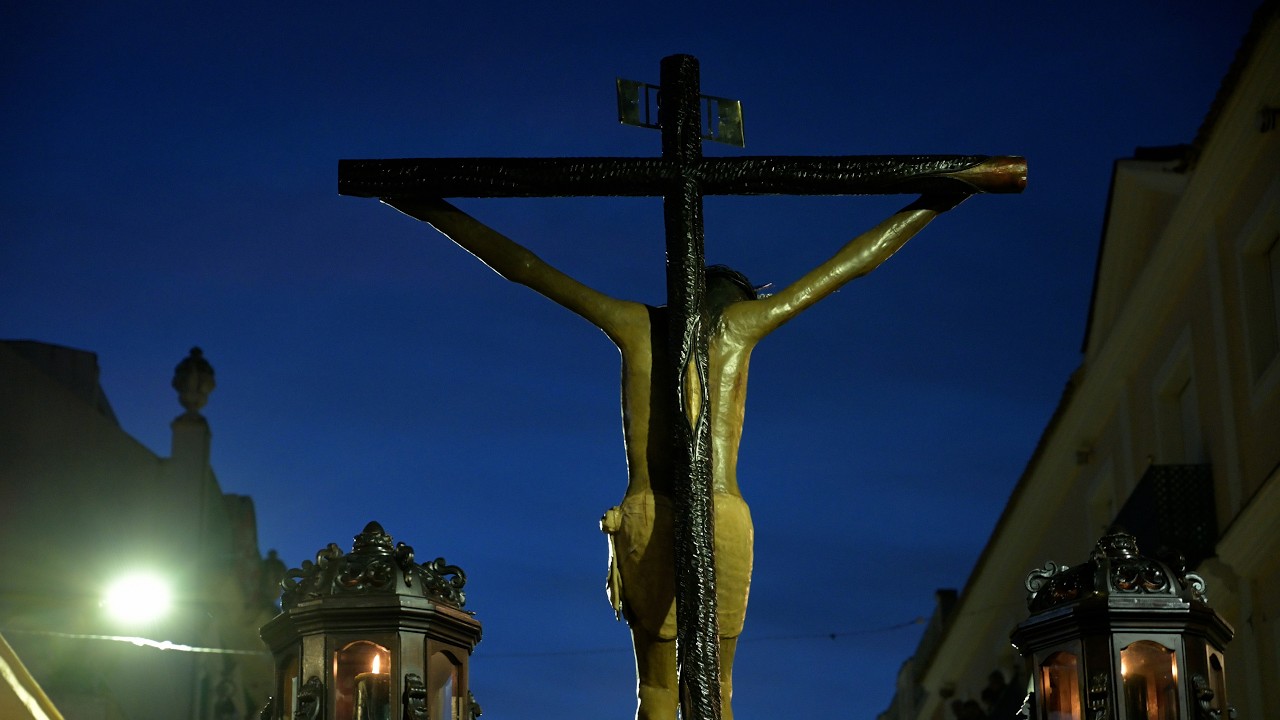 Paso de la Hermandad de la Vera Cruz por cristo de la Vera Cruz #semanasanta2025  4K UHD