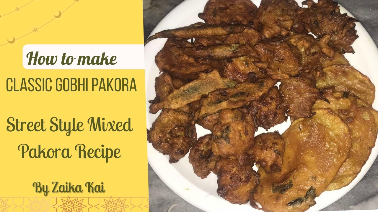 Pakora Platter with Magic Masala | Mixed Pakora Recipe | Mix Veg Pakore