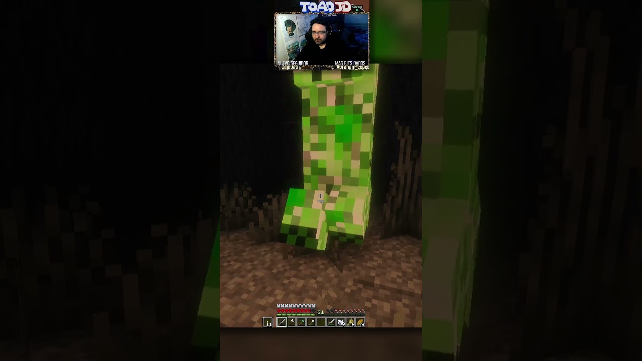 As&iacute; perd&iacute; mi mundito Hardcore 😔😢 #minecraft #creeper #hardcore #palegarden