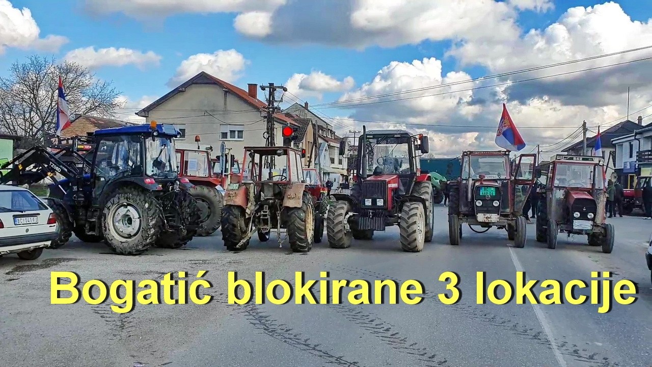 3 BLOKADE saobraćaja u op&scaron;tini Bogatić - Blokada 2