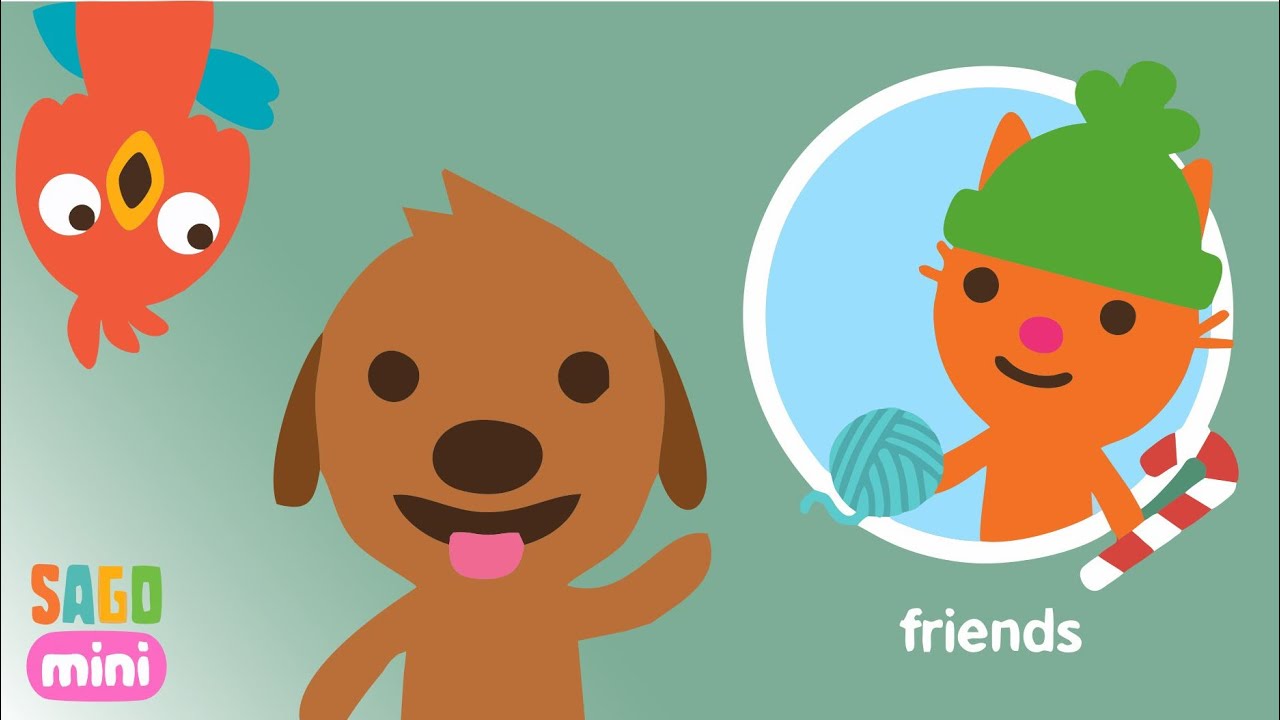 Learning with Jinja & Harvey! 🐱🐶 | Sago Mini First Words