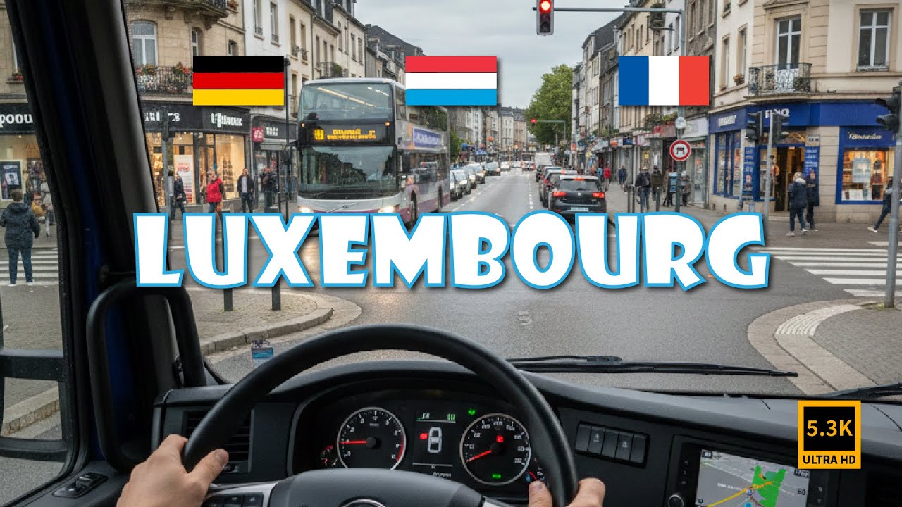 Germany to France via Luxembourg | POV Truck Drive | VOLVO FH 500