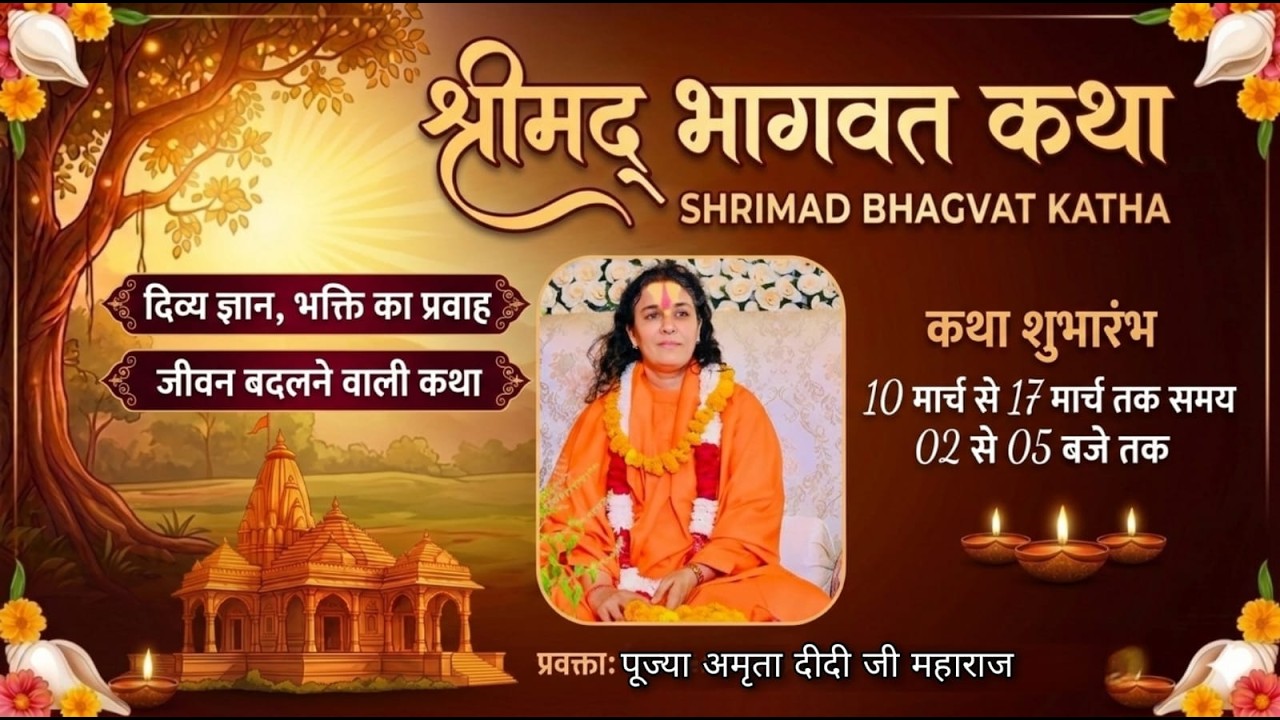 Day 07 | Shrimad Bhagwat Katha // पूजनीया स्वामी डॉ. अमृता दीदी जी { गाम लुबानगढ़ {पंजाब}