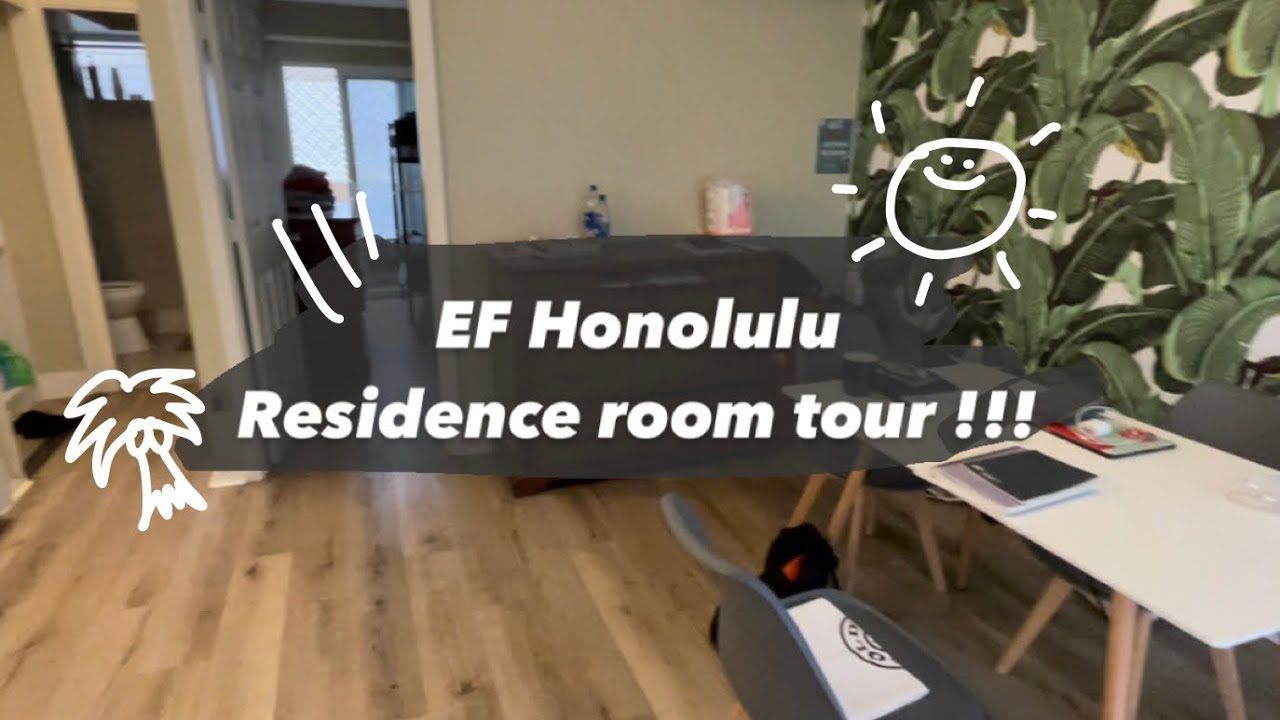 ハワイの寮のルームツアー🇺🇸🌴[EF Honolulu]ハワイの語学学校の寮を大紹介!/residence tour