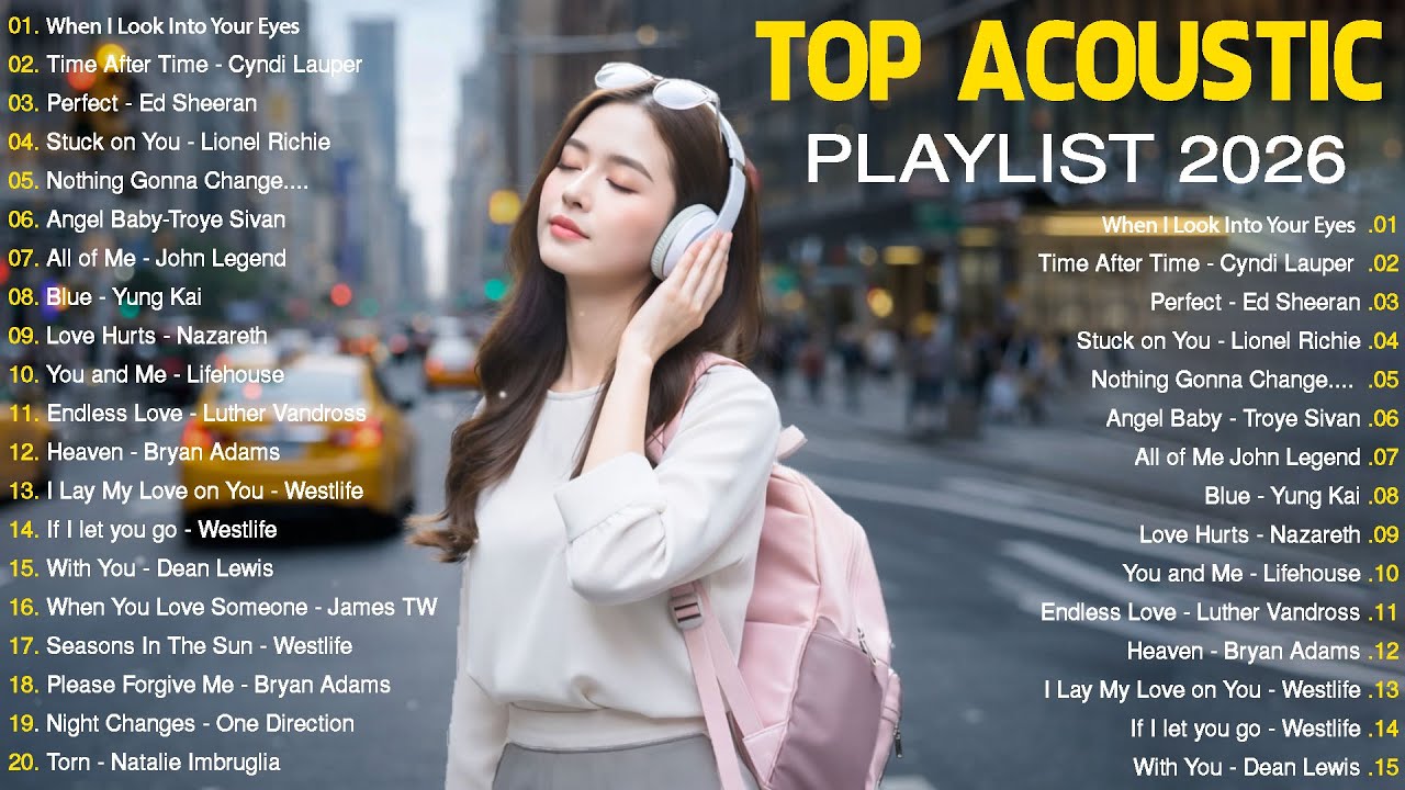 Chill Acoustic Love Vibes 💞 &ndash; Relaxing Slow Playlist | Beautiful Romantic English Songs 2026 🌙