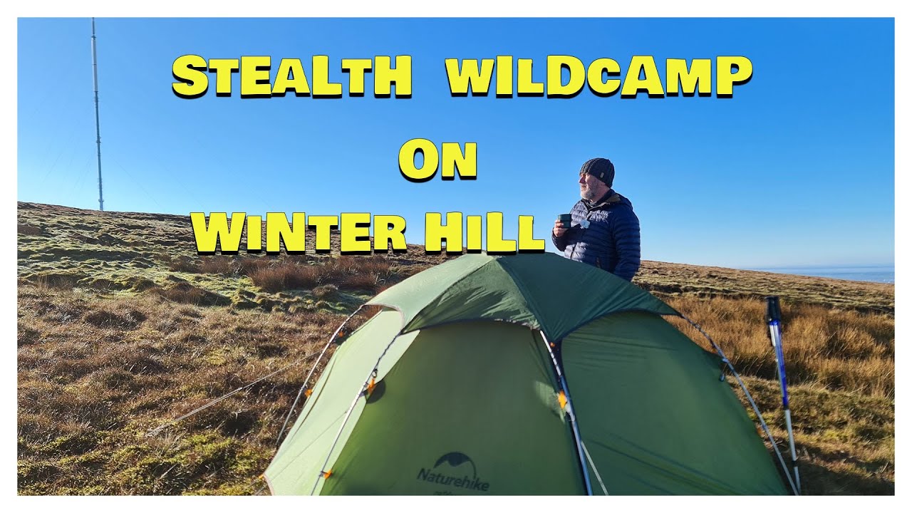 Stealthy Winter Hill Adventure: Wild Camping Under the TV Mast - Hidden Gems and Breathtaking Views!