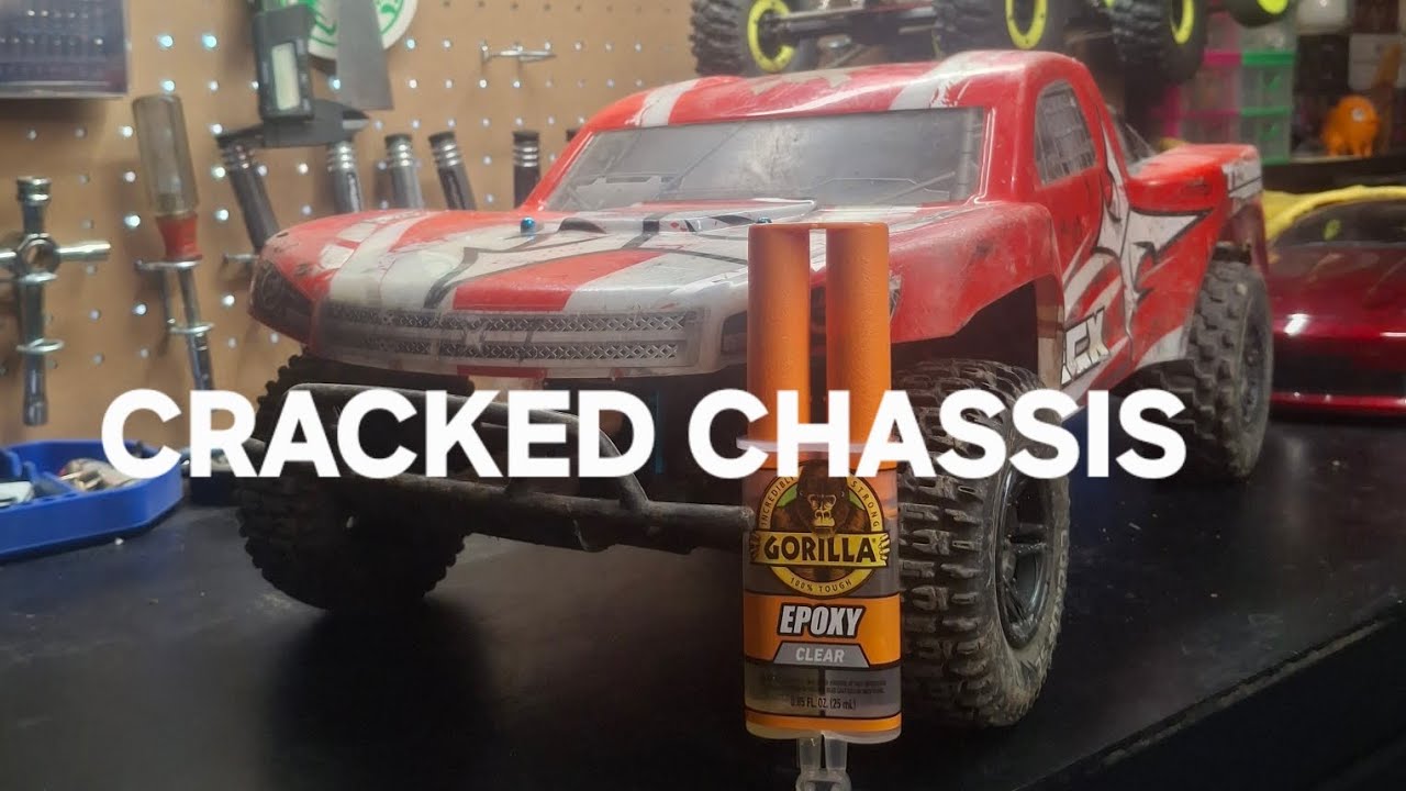 D.I.Y fixing a cracked rc chassis for cheap!