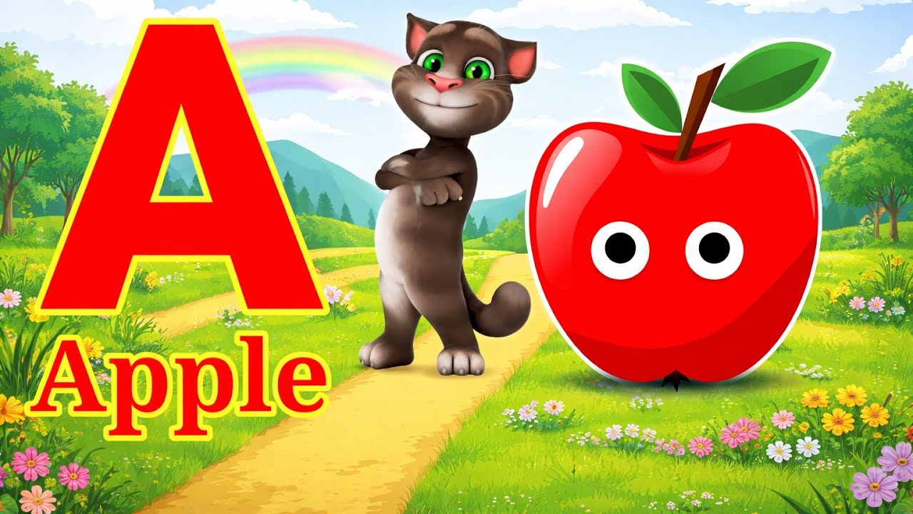  Phonics Song 2 with TWO Words in 3D - A For Airplane - ABC Alphabet Songs with kids