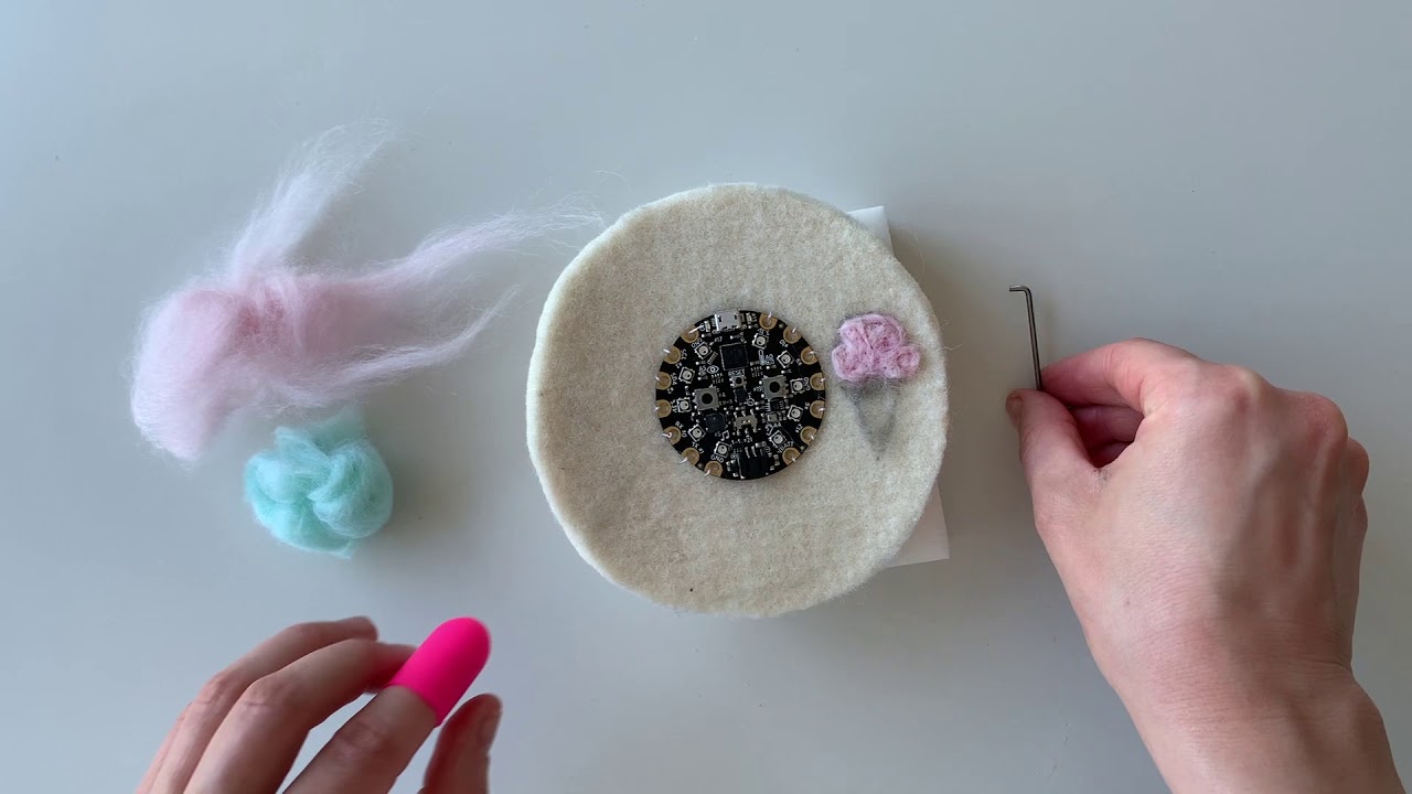 How to Felt Capacitive Sensors with E-Textiles