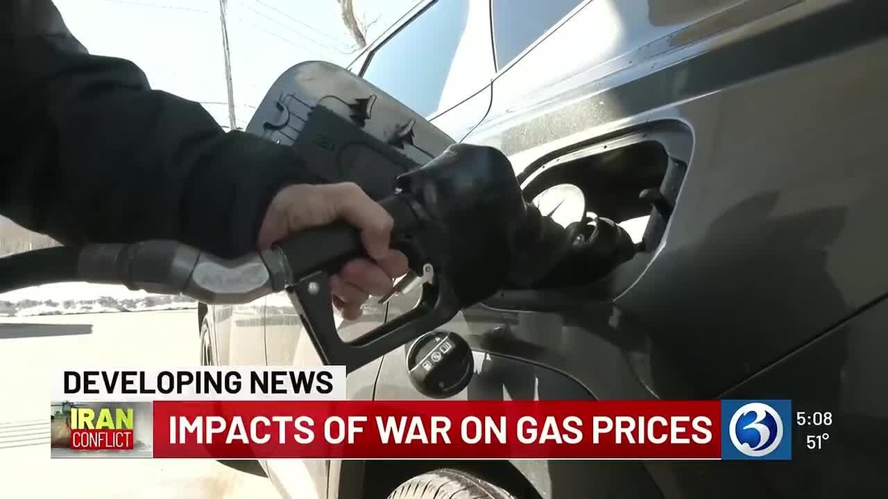 Gas prices rising as war in Iran drives national average above $3 a gallon
