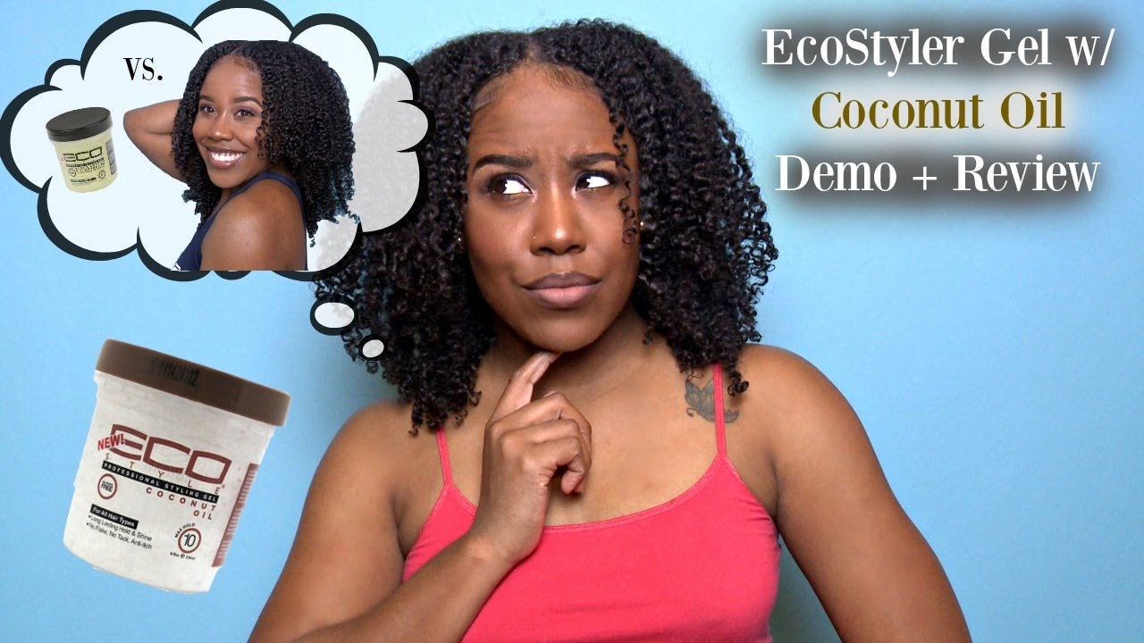Eco Styler Gel COCONUT OIL Demo + Review | Natural Hair