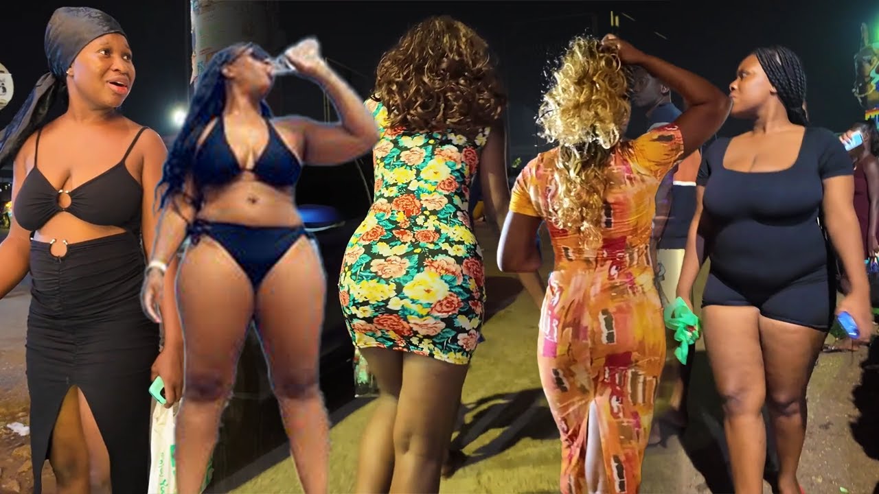 Africa Girls at Night 😳 | Real Kumasi Ghana Nightlife Experience #africa #streetfood