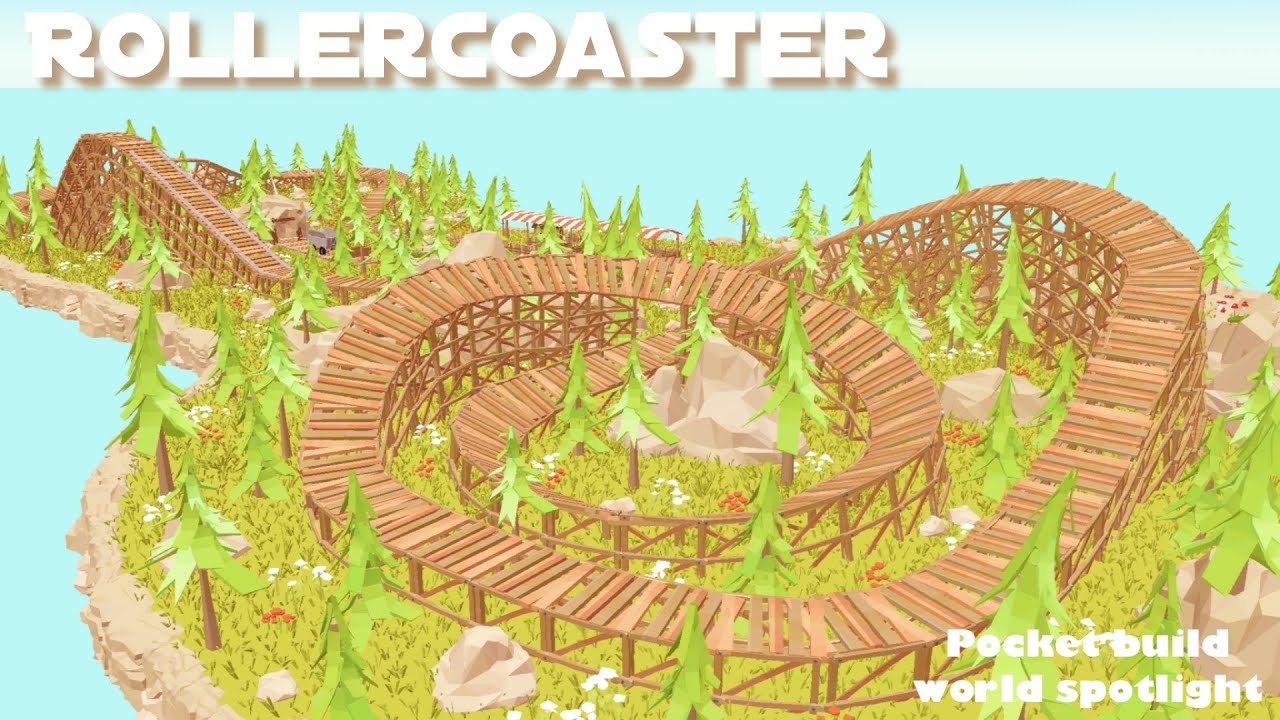 A Rollercoaster! 🎢 | Pocket Build World Spotlight