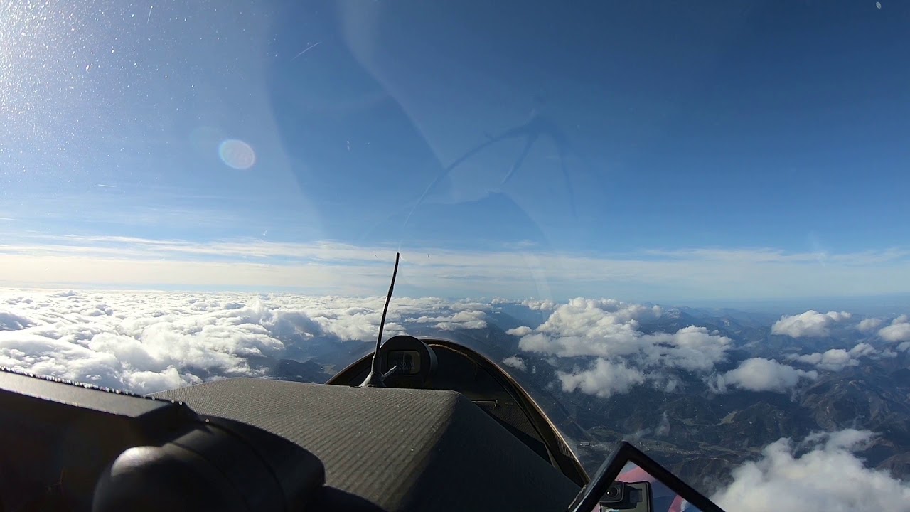 Föhnflug von Unterwössen zum Hochschwab im Herbstföhn