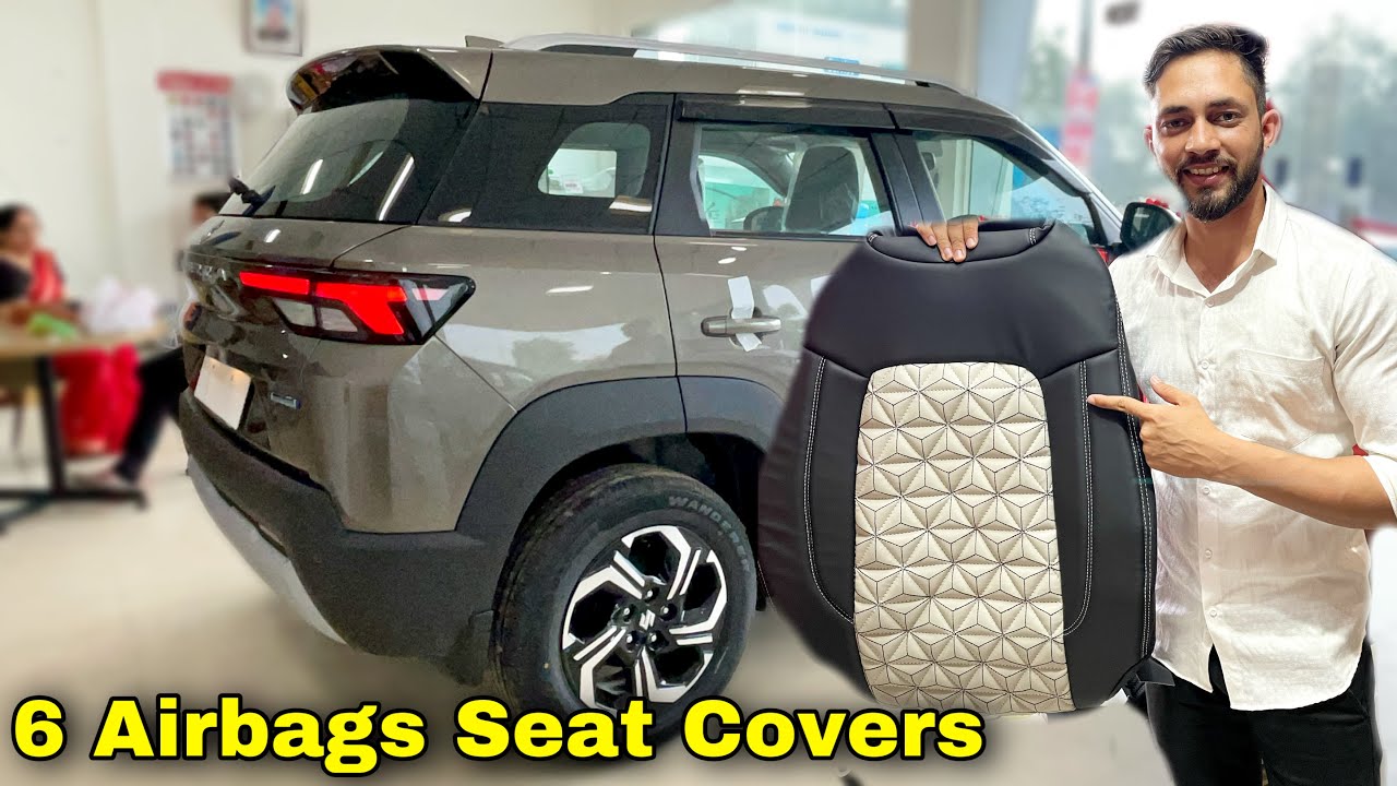 New Brezza की Modification शुरू 😍Buying Seat Covers for Our New Brezza ZXi+ Magma Grey