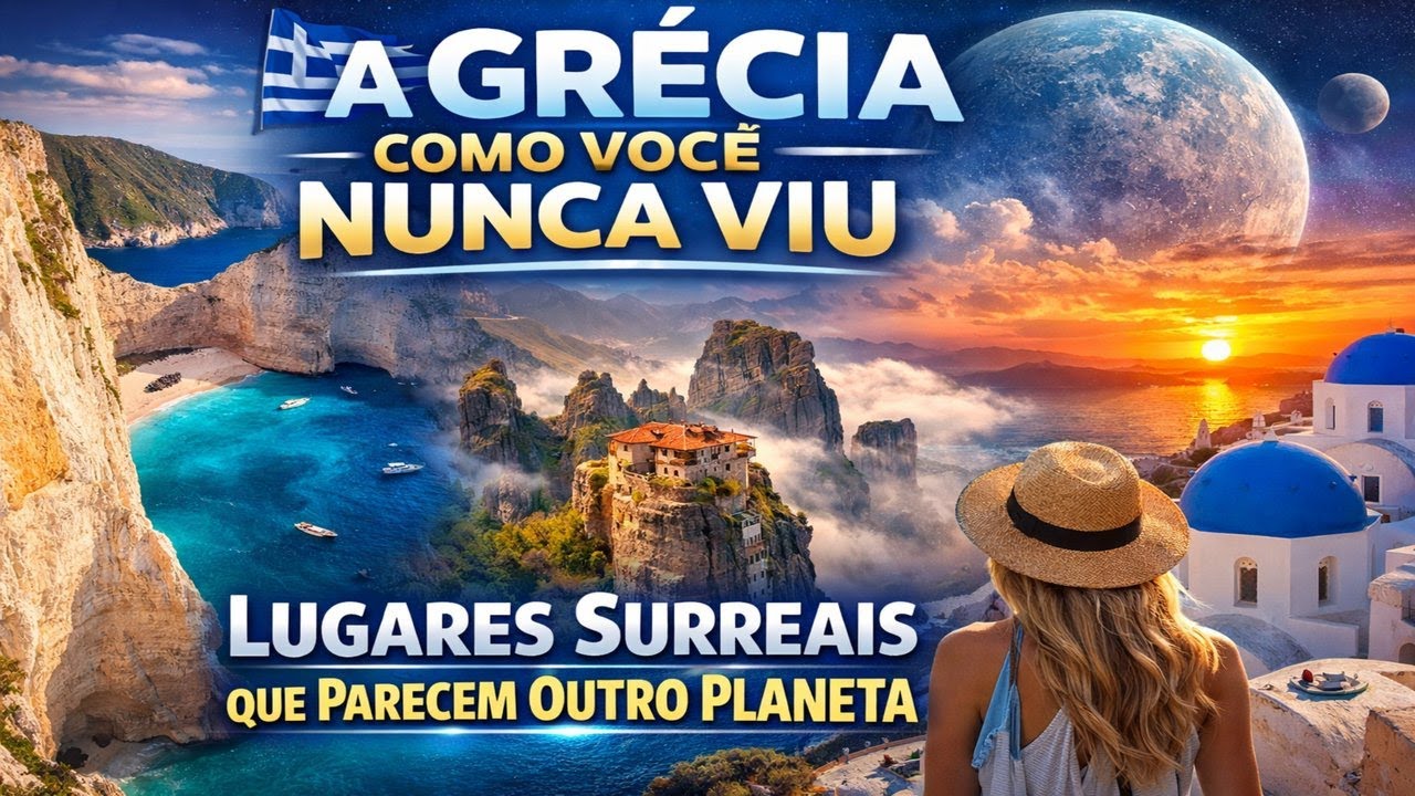 A Grécia Como Você Nunca Viu 🇬🇷 | Lugares Surreais Que Parecem Outro Planeta (4K)
