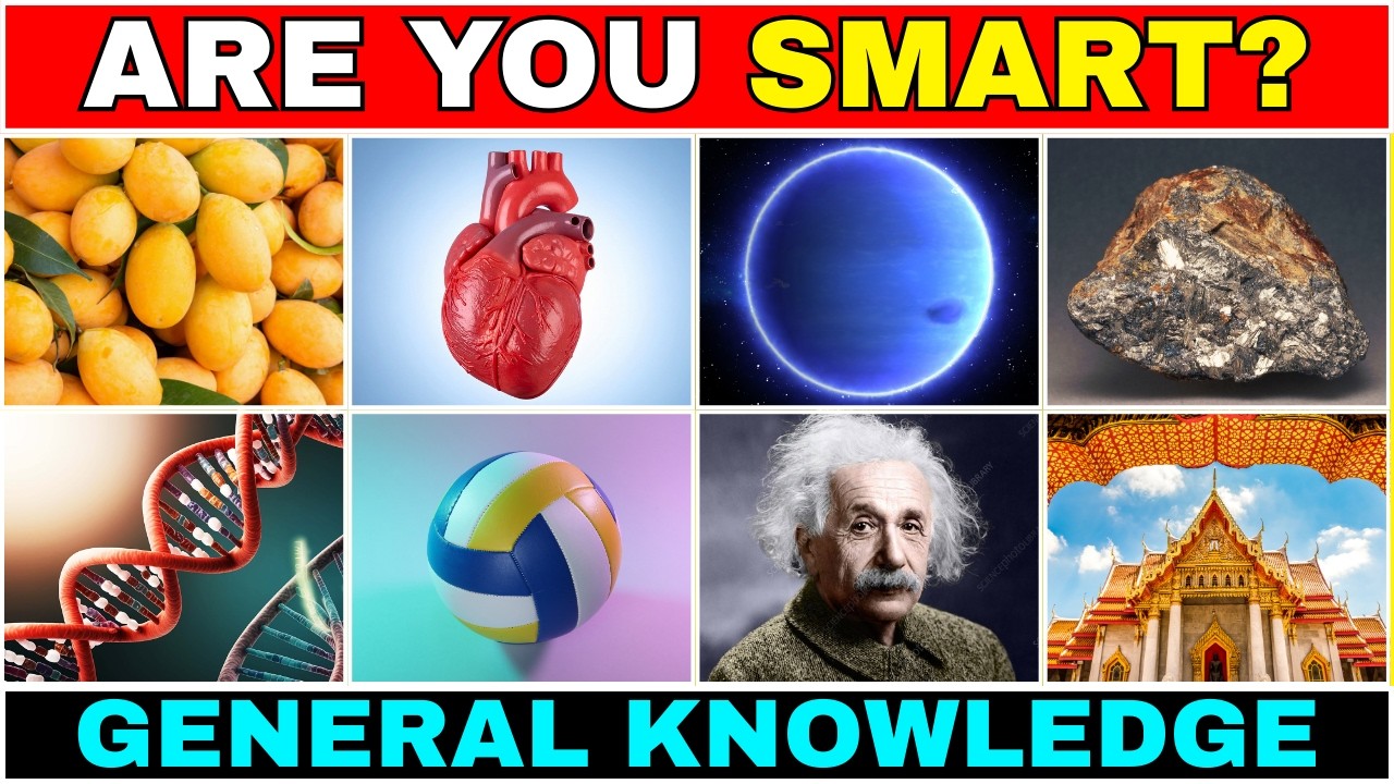 General Knowledge Trivia Quiz | 40 Questions Everyone Should Know! 🙂