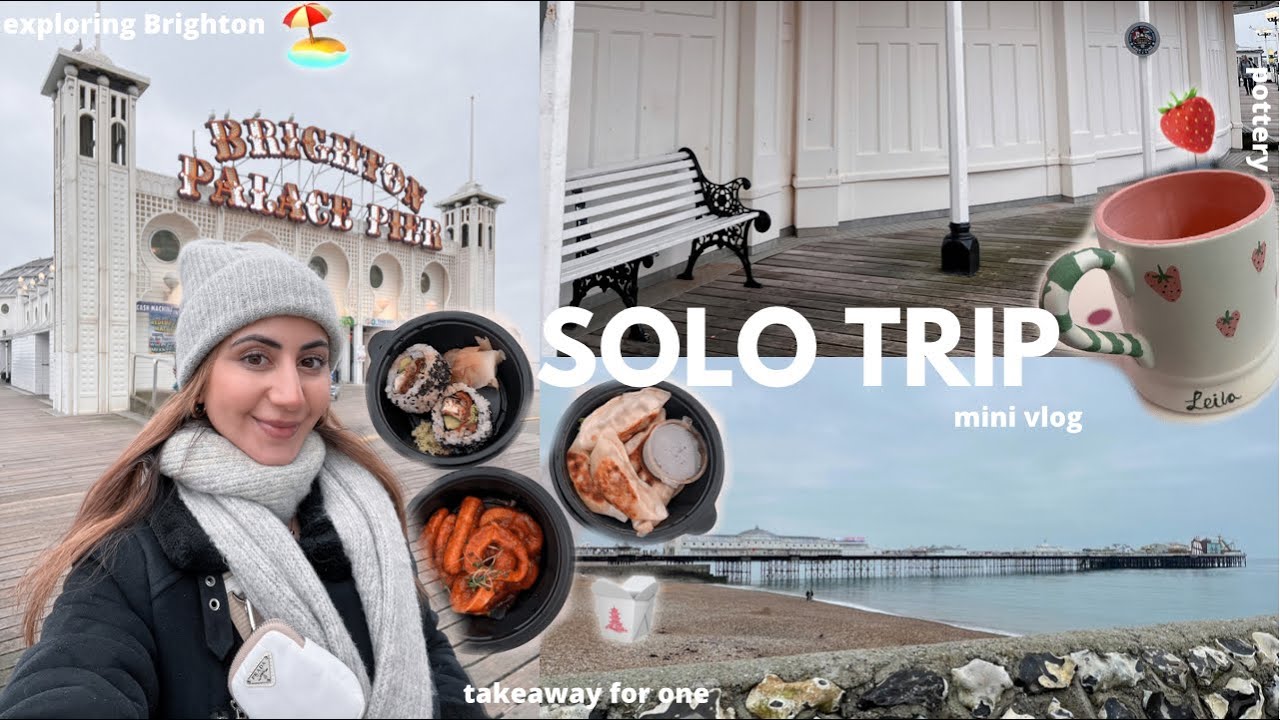 taking myself on a solo trip to Brighton // first time, exploring, yummy vegan food 🥑