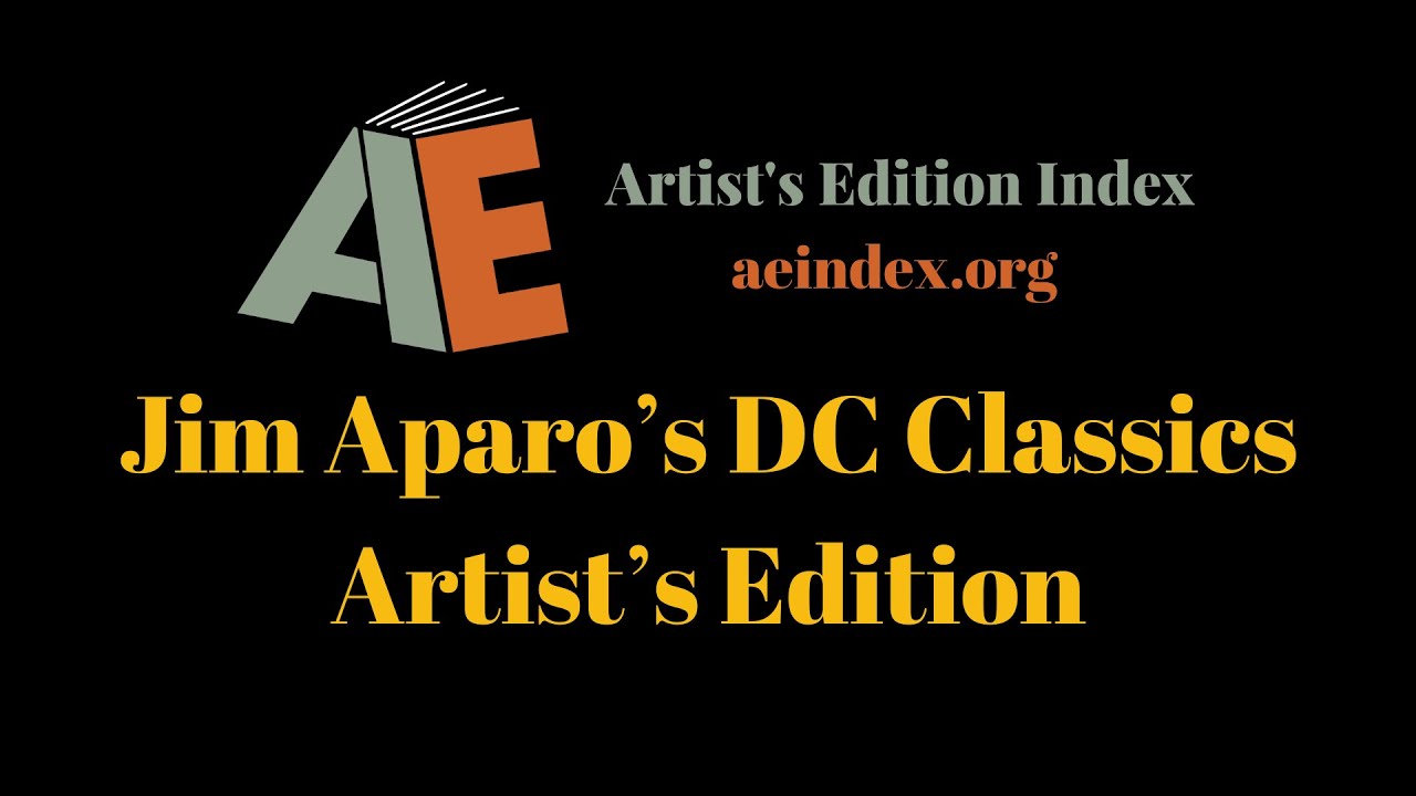 Jim Aparo’s DC Classics Artist’s Edition (flip through)