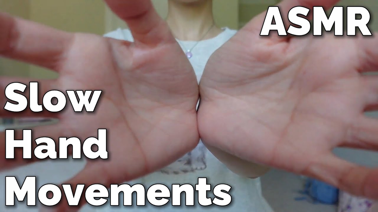 ASMR slow hand movements with mouth sounds 💤 for relaxing and sleeping ( plucking, pulling )