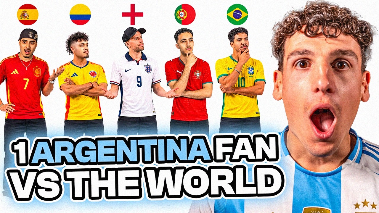 1 ARGENTINA FAN vs 5 WORLD CUP RIVALS