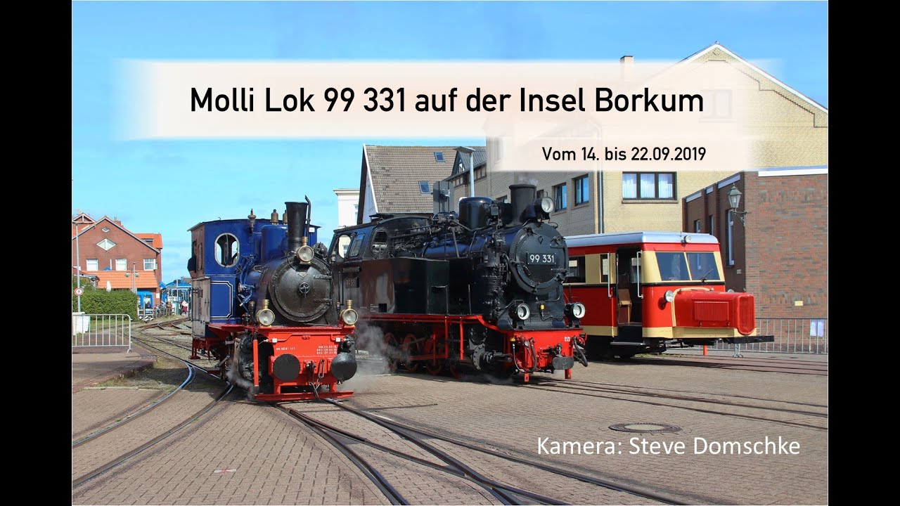 Molli auf Borkum II Lok 99 331 auf Abwegen