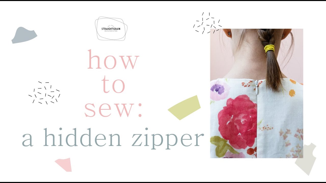 Inserting a hidden (invisible) zipper with a lining or facing