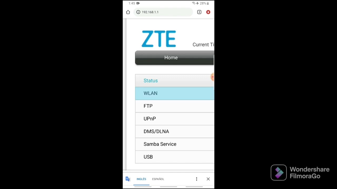 cambiar contraseña  módem [MEGACABLE]    [ZTE