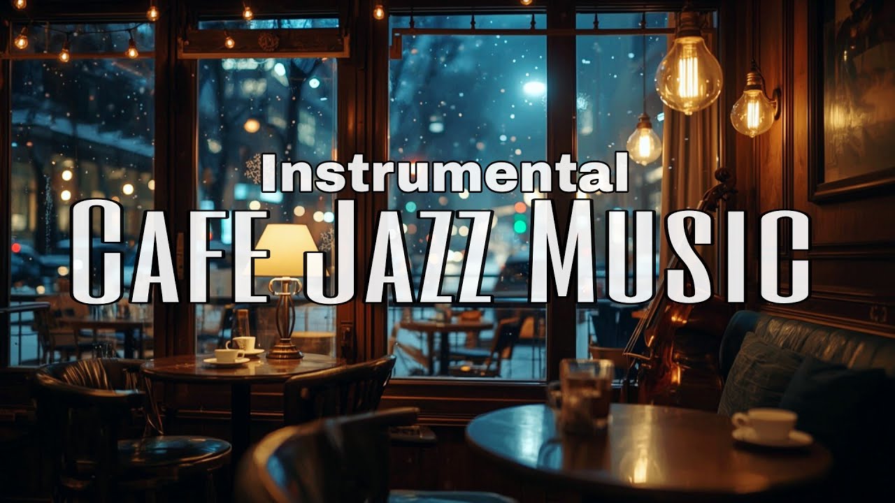 Late Night Winter ❄️ Jazz Bar ☕ Smooth Instrumental Jazz for Relax, Focus & Night Drive Ambience.