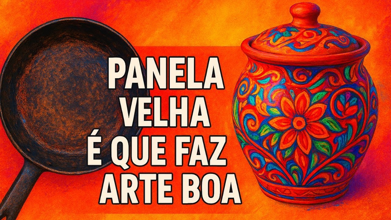 Panela Velha é que faz arte boa#ideiasbrilhantes  #artesanato #artesanatocomamor #decoracaocriativa