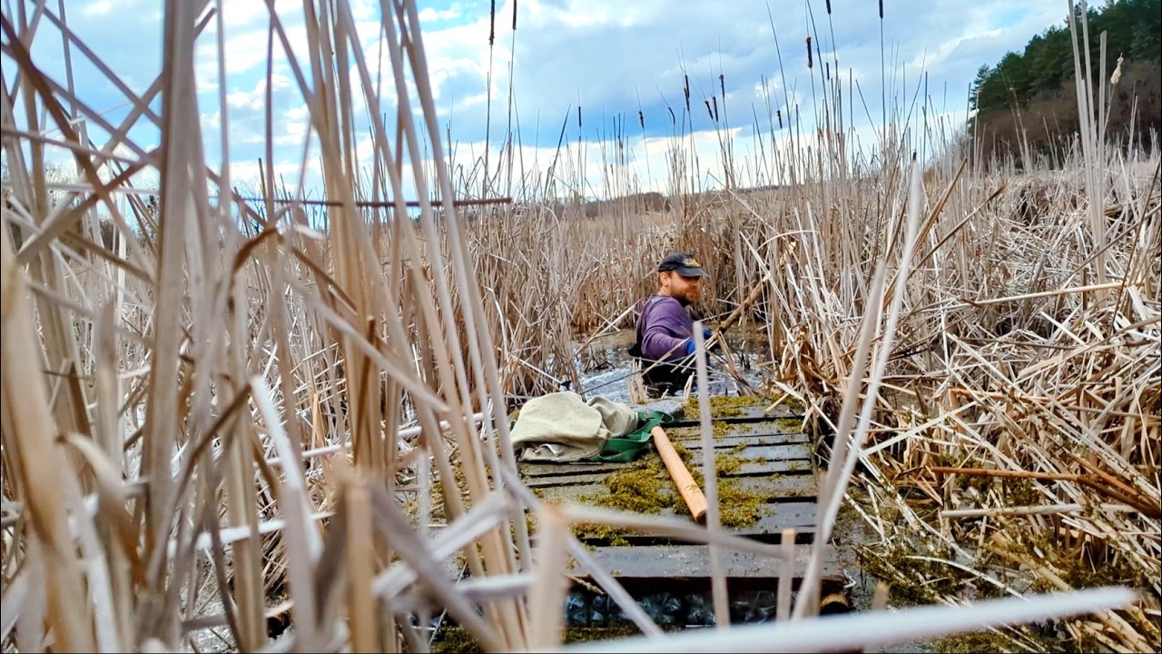 I'm moving the raft to a new spot for summer fishing.