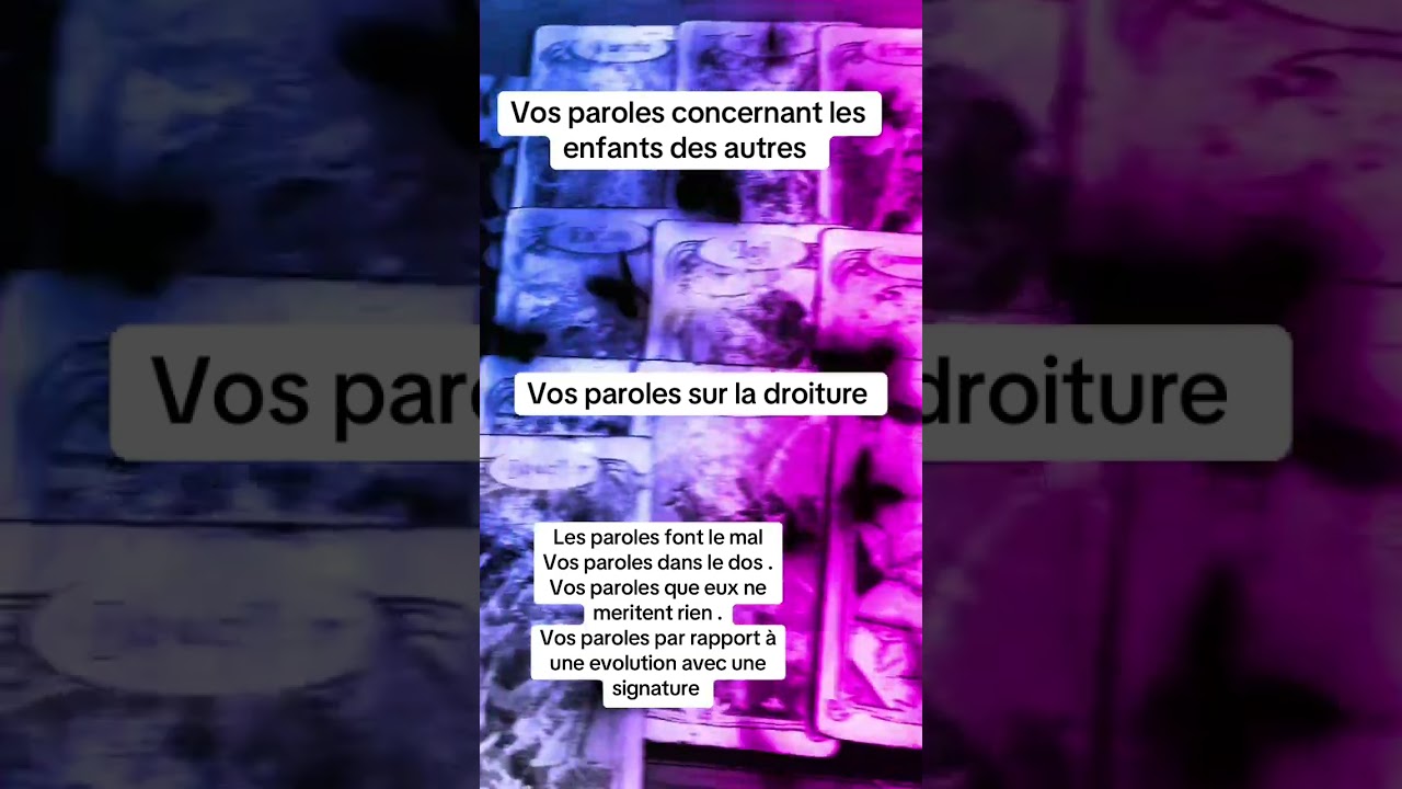 Vos mots , épreuve, enfants, droiture 